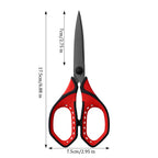 Office Scissors,Stainless Steel Scissors Anti Rust,Black,Gold,Color Titanium,Handmade Paper Cut DIY Domestic Office Student Use