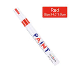3pcs White Paint Pen Paint Markers Waterproof Car Tyre Oil-Based Paint Pen Set Quick Dry And Permanent