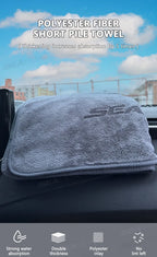 SEAMETAL 160X60CM Microfiber Car Wash Towel Thicken Towels Car Double-Sided Soft Cloth Auto Detailing Care Washing Drying Rags