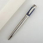 Luxury Metal Rollerball Pen 0.7mm Blue Ink Steel Gold Business Signature Pens for School Office Writing Supplies Stationery