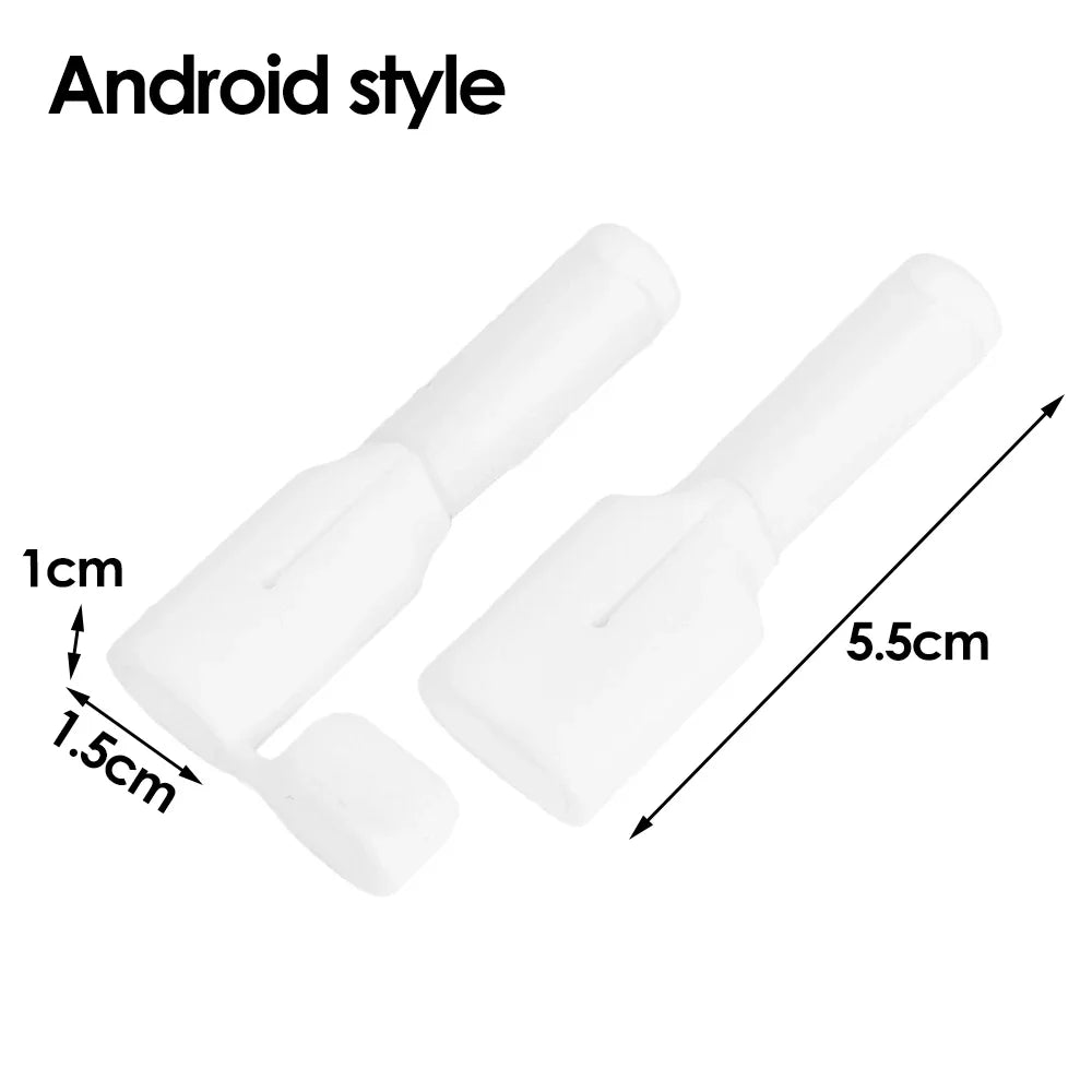 Soft Silicone Cable Winder Protectors for Dual USB C Android Charging Cable Saver Cord Organizer Wire Anti Break Protection