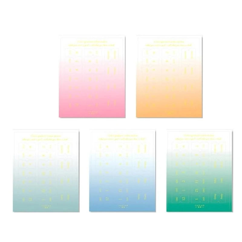 10 Sheets Monthly Separator Tabs Monthly Tabs Index Sticker for Office Study