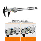 Multipurpose Vernier Caliper Digital High-strength Plastics 4 Measuring Functions 0.1mm Accuracy for Auto Machinery