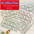 75pcs Bible Tabs for Women & Men, Laminated Bible Tabs for Study Bible, Bird Theme Bible Tabs for Easy Navigation, Simplify Your