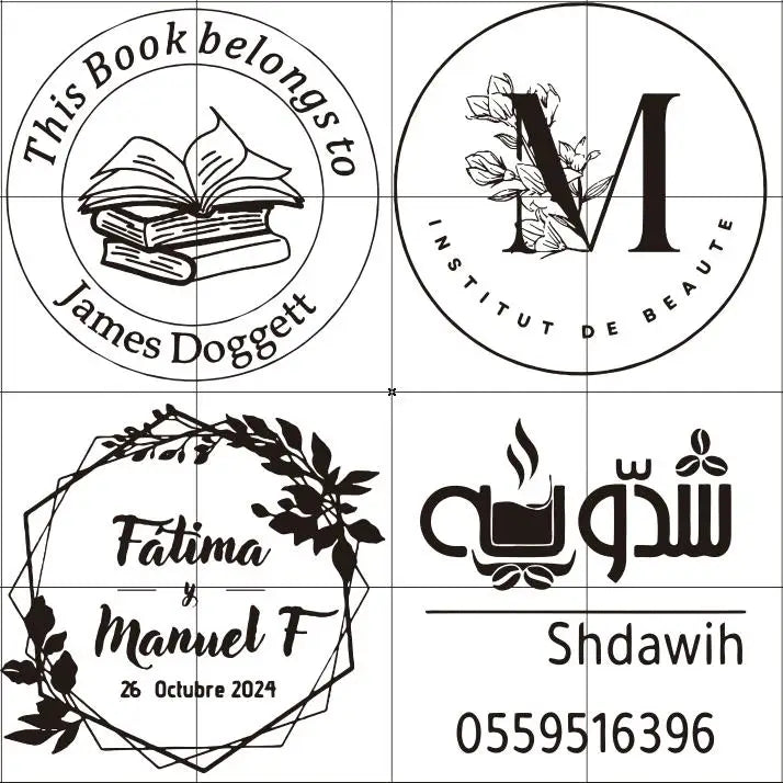 Personalized Logo and Text Self Inking Stamp Custom Your Own Design Company Logo Customized Photosensitive Seal Ink Stamp