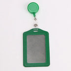 Pu Leather Card Holders Id Badge Case Clear And Color Border Lanyard Holes Bank Credit Id Badge Holders Accessories Wholesales