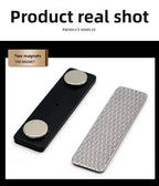 Cross-border hot-selling transparent acrylic magnetic name tag sleeve, reusable work badge, chest tag, magnetic badge
