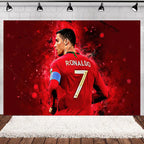 Football Player Theme Party Decoration Soccer Cr&7 Superstar Party Supplies Plate Cup Balloon Banner Paper Backdrop Party Gift