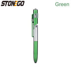 STONEGO Multifunction 4-in-1 Foldable Ballpoint Pen Stylus (Flashlight + Support) for Tablet Cellphone