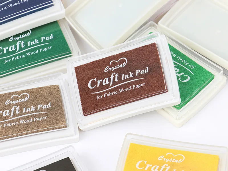 Ink Pad Ink Stamp Pad for DIY Craft Rubber Self Inking Roller Stamps Stationery Album for Scrapbooking Paper Decoration