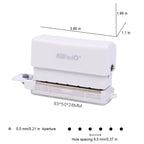 Handheld Mini 6 Hole Paper Puncher 5.5mm Aperture Versatile Scrapbook DIY Paper Cutter Ideal for Students Office Use