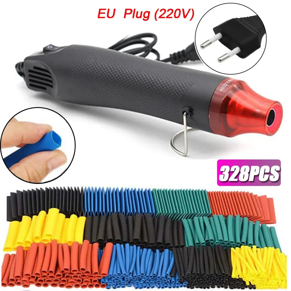 580/328/127PCS Heat Shrink Tubing Wrapping Kit 2:1 Shrinkable Wire Shrinking Wrap Tubing Wire Connect Cover Protection Sleeving