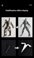 1-6pcs Chrome Pen Marker Mirror Waterproof DIY Reflective Paint Repair for Rock Ceramic Glass Metallic Gold/Silver 0.8/1/2mm Nib