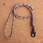 Emergency Survival Backpack High Strength Paracord Keychain Parachute Cord Lanyard Rotatable Buckle Key Ring