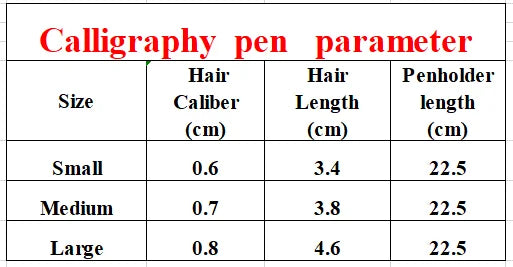 Long Hair Painting Fine Line Mixed Hair Brush Small Regular Script Calligraphy Painting Brush Scripture Copying Craft Supplies