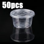 50/100PCS 250ML Disposable Plastic Pudding Cups Wiht Lids Ice Cream Double Skin Milk Disposable Cups Party Packing Dessert Cups