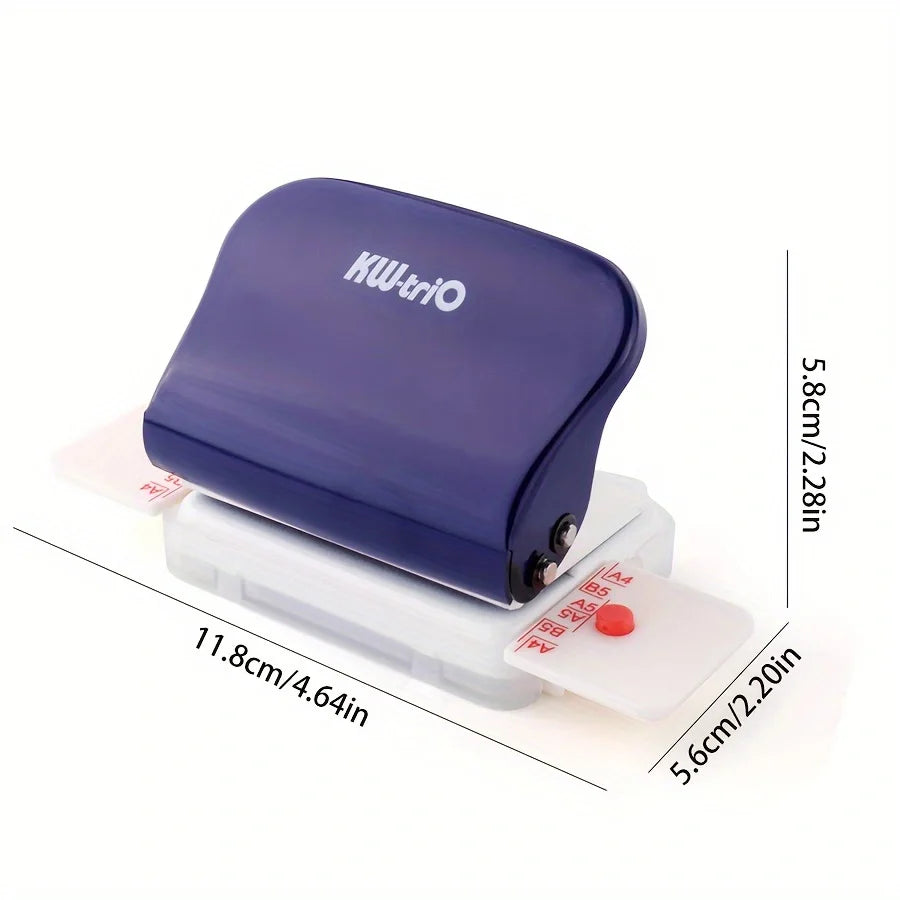 1pc 6-Hole Punch, Loose-Leaf Book DIY Binding Supplies, Notebook Journal Binding Office Paper Cutter-Office