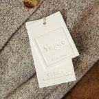 Custom Luxury Garment Swing Tag Clothing Brand Price Label 3D Embossed logo Paper hang Tag