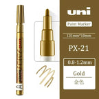 1pcs Japan UNI Paint Marker PX-21 Color Oil-based Permanent 0.8-1.2mm Tire Touch Up Painting Waterproof Graffiti Art Supplies