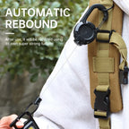 1-20PCS Outdoor Retractable Key Chain Mountaineering Buckle Key Chain Anti-loss Anti-theft High Rebound Metal Easy To Pull