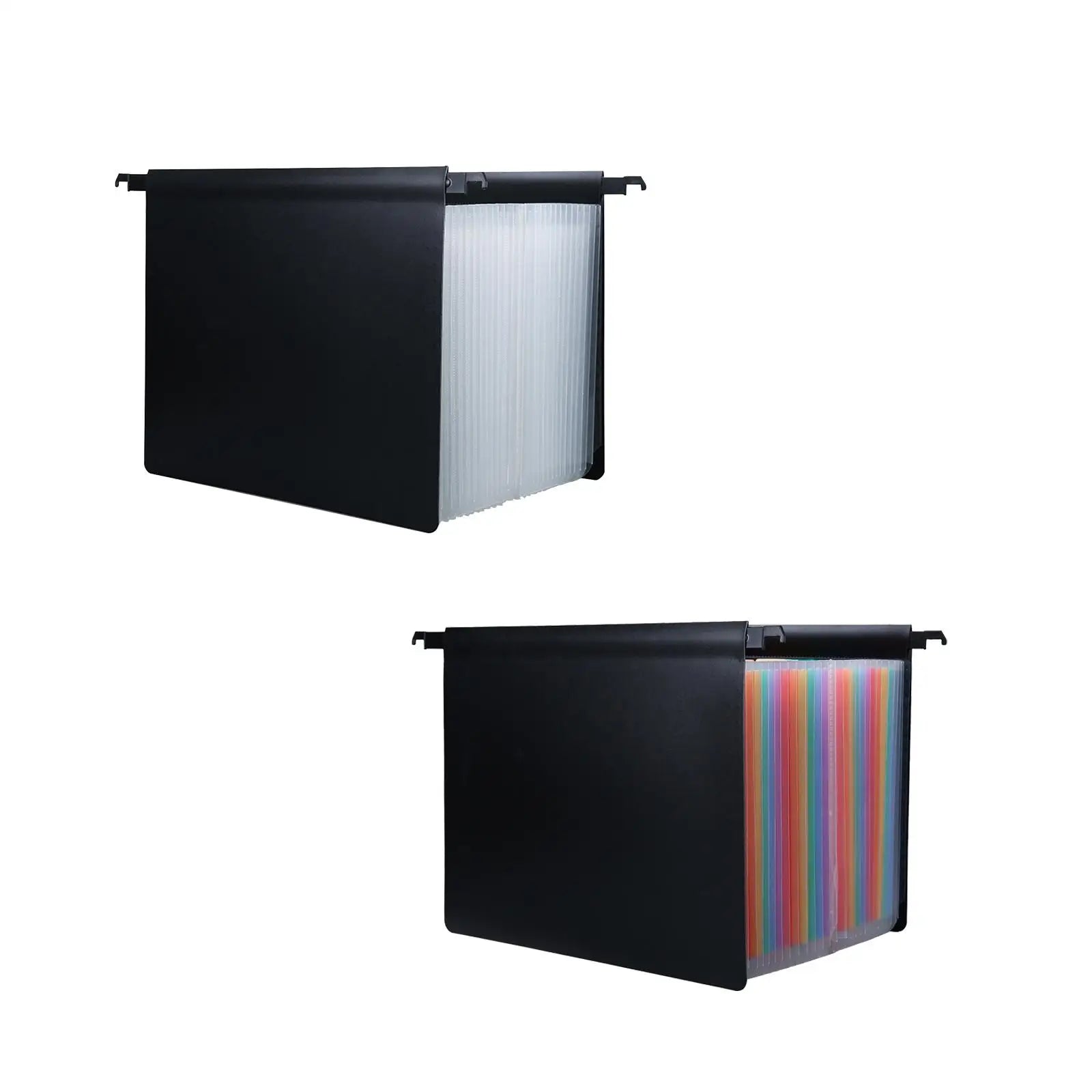 Expanding Hanging File Folder 25 Pocket Large Capacity with Tabs Accordion File Organizer for Receipts Envelopes Filing Cabinet