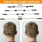 1/5pcs Universal Adjustable Eyewear Retainer Fit Sports Sunglasses Retainer Unisex Strap Safety Glasses Holder Large Round-Head