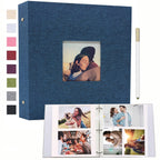 1 Linen Album  3-Ring Scrapbook Album Holds 8x10 5x7 4x6 Photos DIY Album Perfect Gift for Family Weddings and Adventures