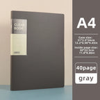 Hot Classic Style 20/30/40/60 Pages Thick Side-in Type Display Book Waterproof Large Specifications Test Paper Storage Folder