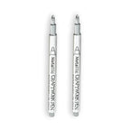 2/1Pc Brush Metallic Marker Pens Gold Silver Color Permanent Art Marker For Manga Crafts Scrapbooking School Stationery Supplies