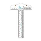 1PC 6 inches T-Square Ruler Clear Acrylic Inches And Metric Measurements Straight Ruler DIY Drawing Tool Art Supplies Stationery