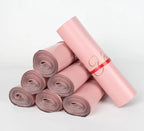 100PCS Baby Pink Poly Mailer Adhesive Envelope Thank You Bag DIY T-shirt Bra Gifts Shoes Box Express Shipping Packaging Pouches