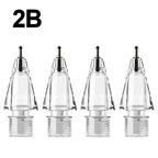 4-1Pcs Replacement Pencil Tips for Apple Pencil 1 2 3 Pro/USB-C Silicone Protective Cap Touch Screen Stylus Pen Nibs for IPencil