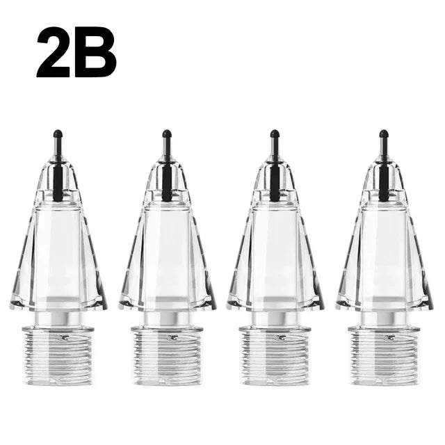 4-1Pcs Replacement Pencil Tips for Apple Pencil 1 2 3 Pro/USB-C Silicone Protective Cap Touch Screen Stylus Pen Nibs for IPencil