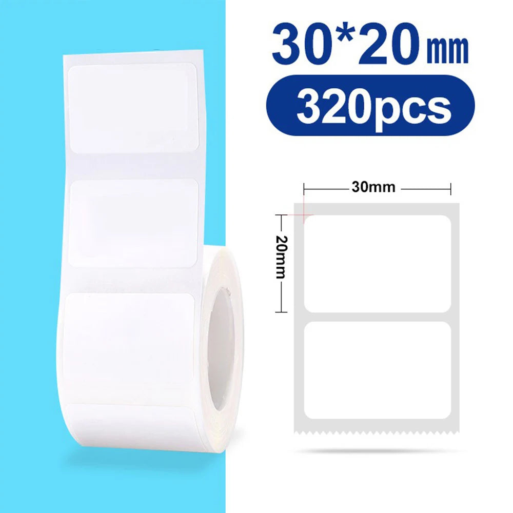 Original Niimbot B21/B3S/B1/B203 Colorful White Transparent Label Sticker  Self-adhesive Waterproof  Price Tag Thermal Paper