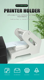 Label Holder for 4x6 Shipping Labels Printer Rolls and Fanfold Labels 2 in 1 Work for Desktop Themal Label Sticker