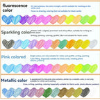 12-100pcs Glitter Pen Refills Set Flash Multicolor Gel Pen Refill Core DIY Art Writing Painting Graffiti Pen Refills Supplies