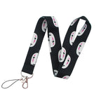 Anime Movie Lanyard Cute Cat Card Holder Neck Strap for Key ID Card Phone Straps Badge Holder Keyrings Cosplay Accessories Gifts