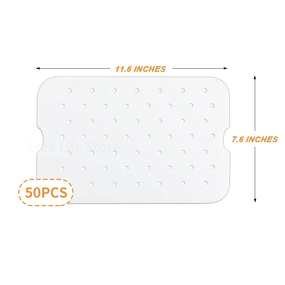 Air Fryer Parchment Paper for FG551 Ninja Foodi Smart XL 6-in-1 Indoor Grill Non-stick Perforated Airfryer Liner Baking Tools
