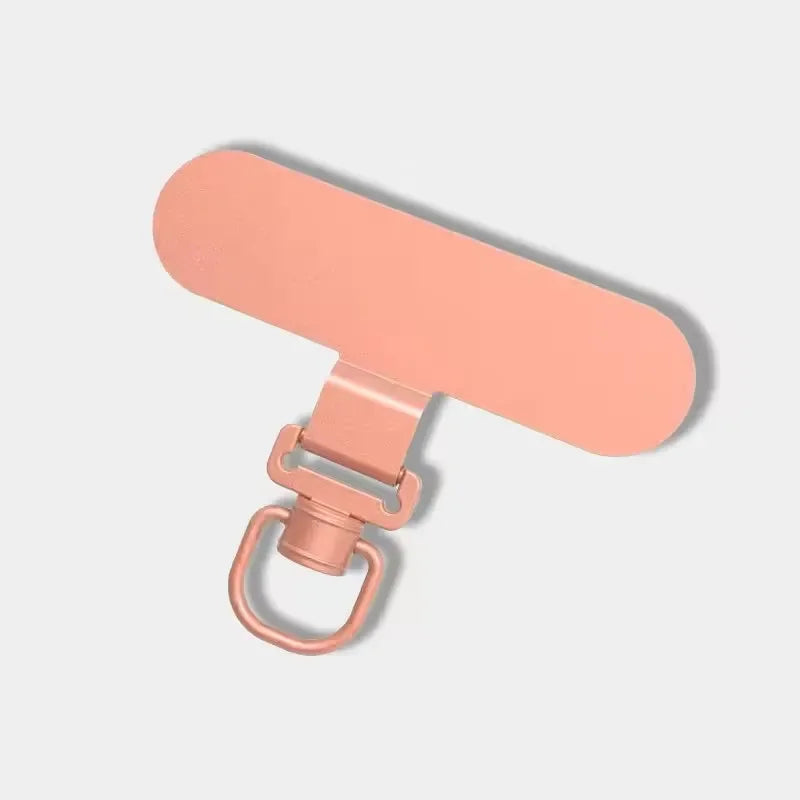 360° Rotatable Phone Lanyard Clip Patch Ultra-thin Stainless Steel Phone Case Hanging Rope Card Anti-lost Strap Fixed Gasket