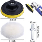 Headlight Repair Restoration Kit Car Polishing Disc 3inch 75mm Auto Waxing Sponge Sanding Pad With Sandpaper For Car Detailing
