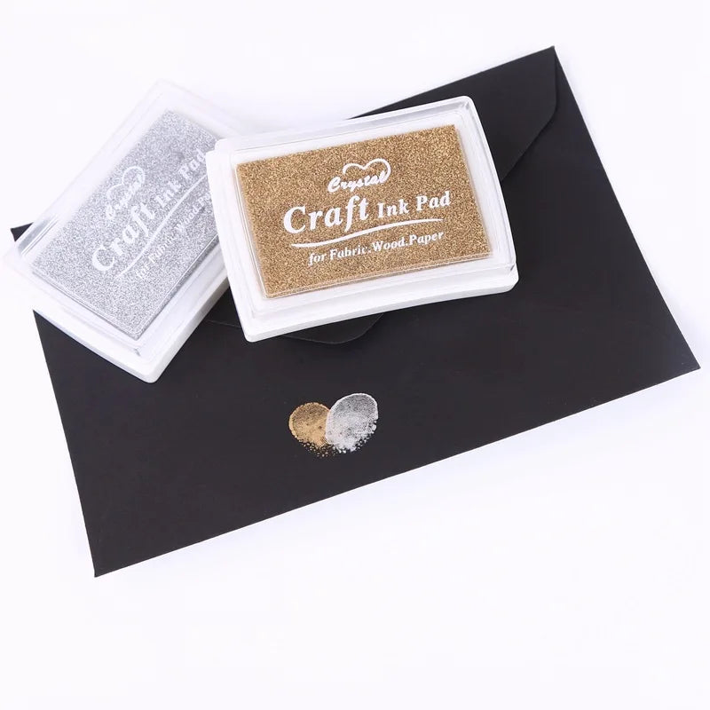 Ink Pad Ink Stamp Pad for DIY Craft Rubber Self Inking Roller Stamps Stationery Album for Scrapbooking Paper Decoration