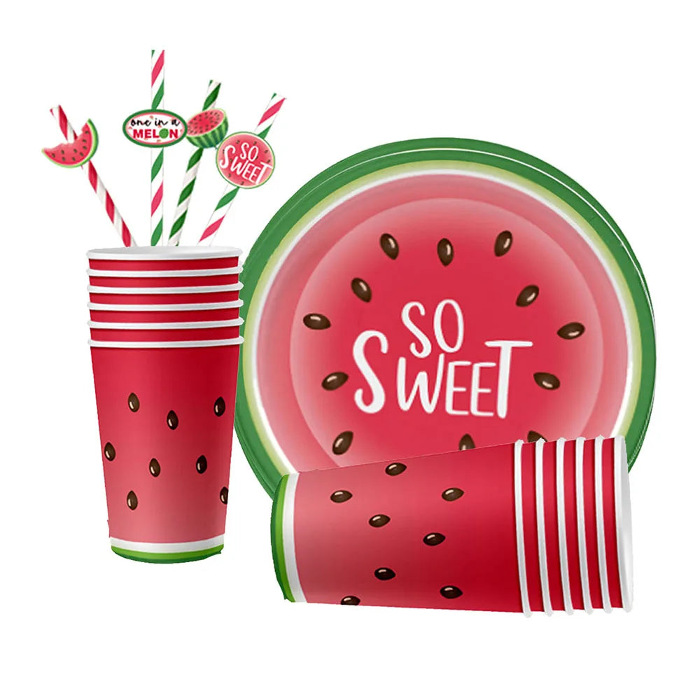 Watermelon Party Tablecloth Plastic TableCover One in a Melon Theme Girl Birthday Decoration 1st 2nd 3th Birthday Party Supplies