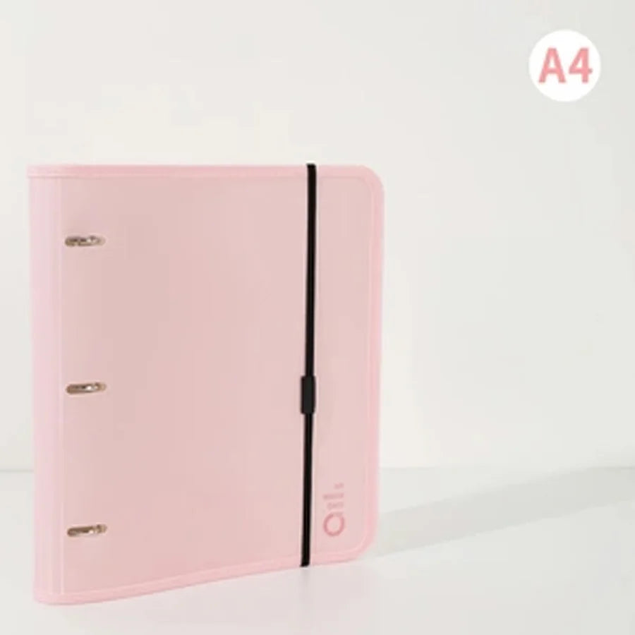 1pc Multi-Function 3 Hole Loose Leaf Folder, Binder Design Storage Book, Large Capacity Document Booklet