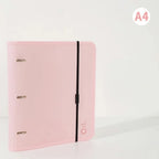 1pc Multi-Function 3 Hole Loose Leaf Folder, Binder Design Storage Book, Large Capacity Document Booklet