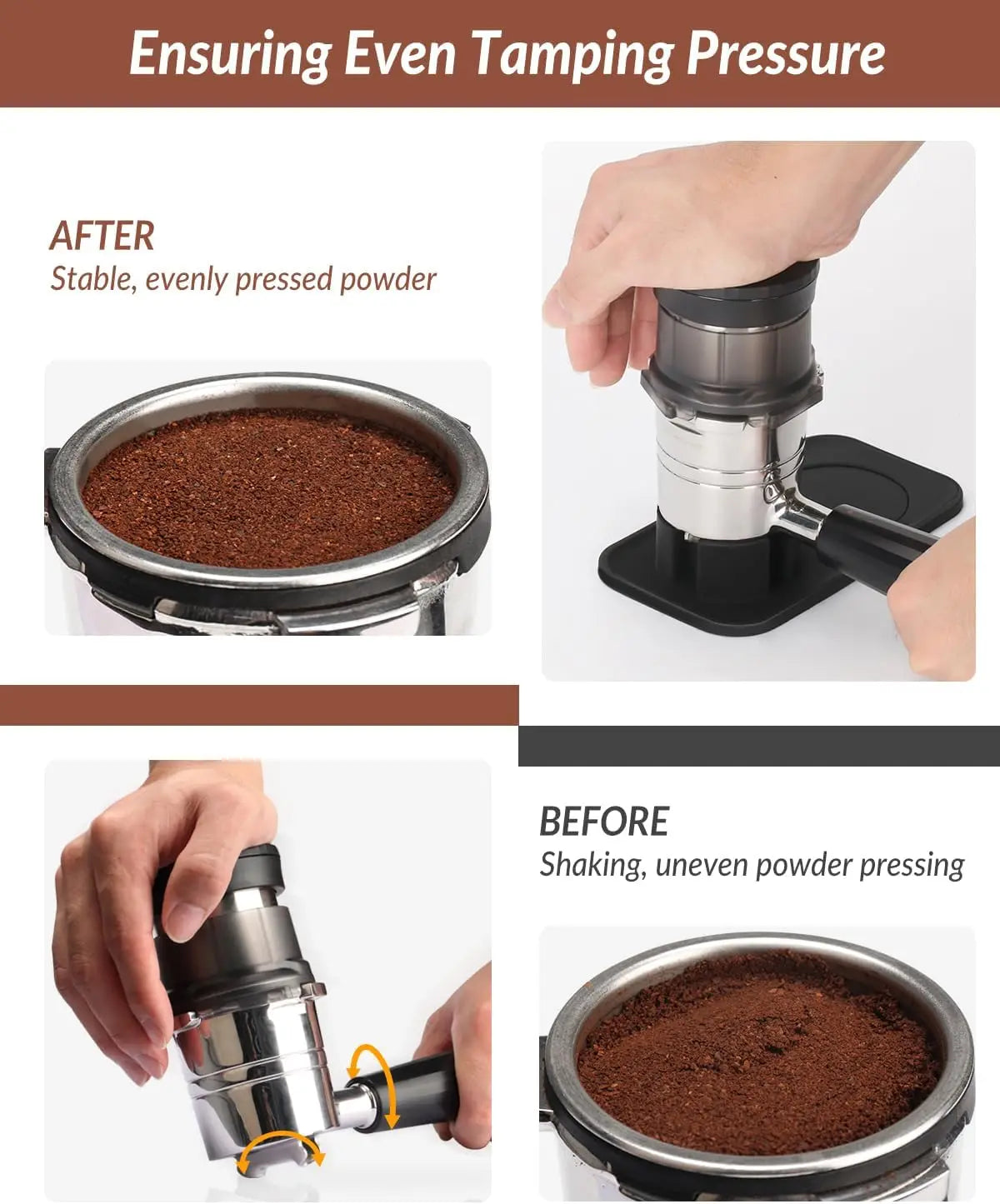 Tamping Mat for Ninja Luxe Cafe Espresso Machine ES601 Food-Grade Silicone  Tamper Holder Non-Slip Accessories