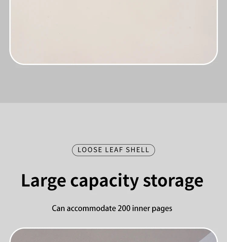 3Pcs Frosted Transparent A4 Loose Leaf Binder 3 Hole Punchless Snap Button File Folder Office School Document Storage Organizer