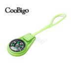 10Pcs Colorful Survival Keychain Zipper Pull Mini Compass for Outdoor Backpack Camping Hiking Pocket Navigator Adventure Tool