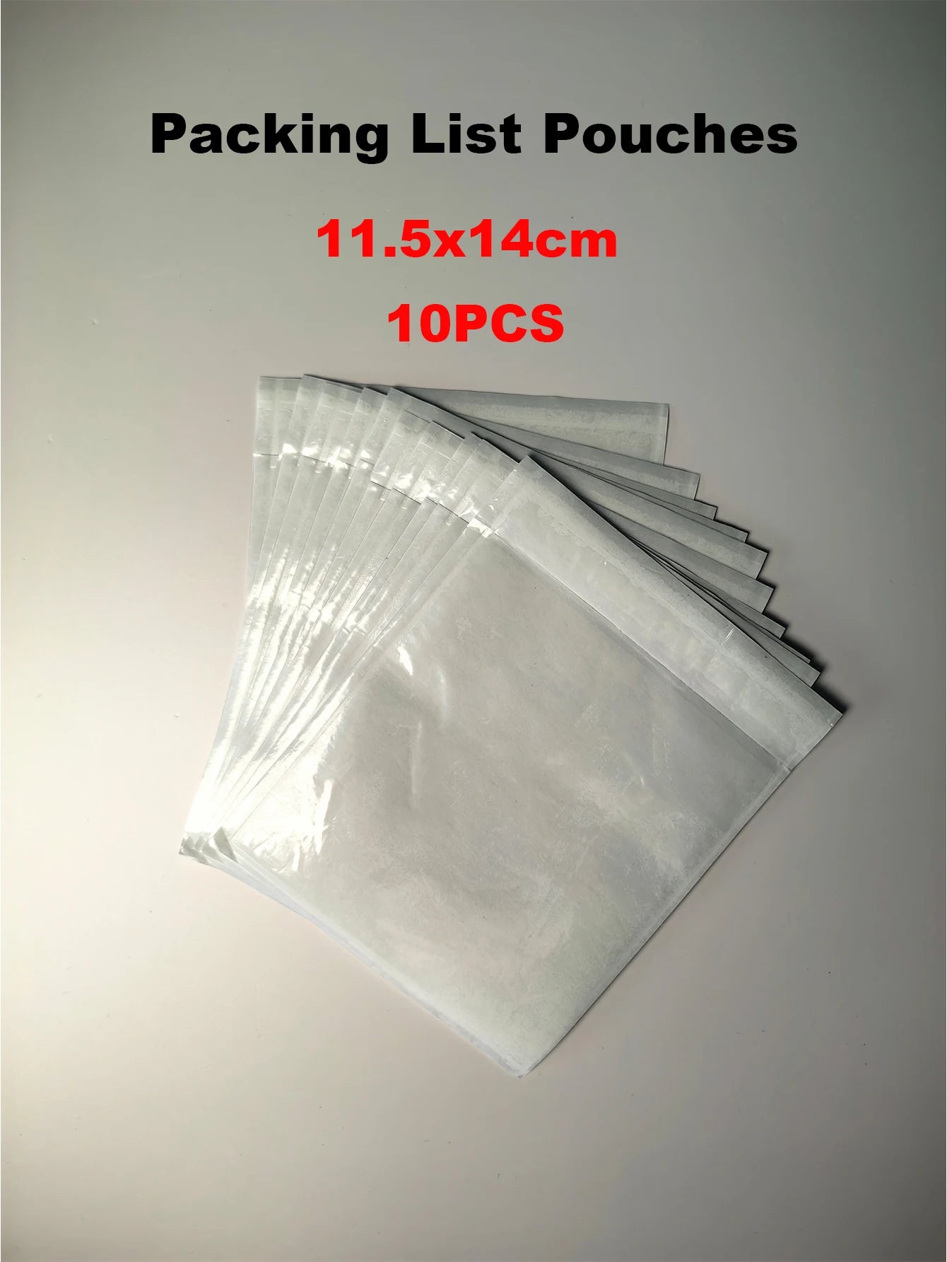 100pcs Clear Self-Adhesive Shipping Label Sleeves 4.5" x 5.5" - Waterproof Mailing Envelopes, Top Loading Packing List