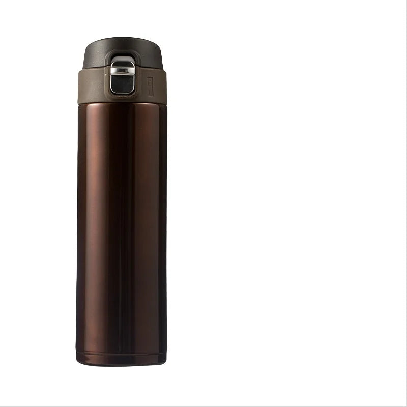 Students Go To School Thermos Cup Creative Bullet Cover Direct Drinking Water Cup Simple Solid Color Durable and Practical