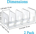 1/2pcs Acrylic File Holder, Clear File Sorter Desk File Organizer, Sturdy Desktop File Folder Organizer Rack for Office Supplies